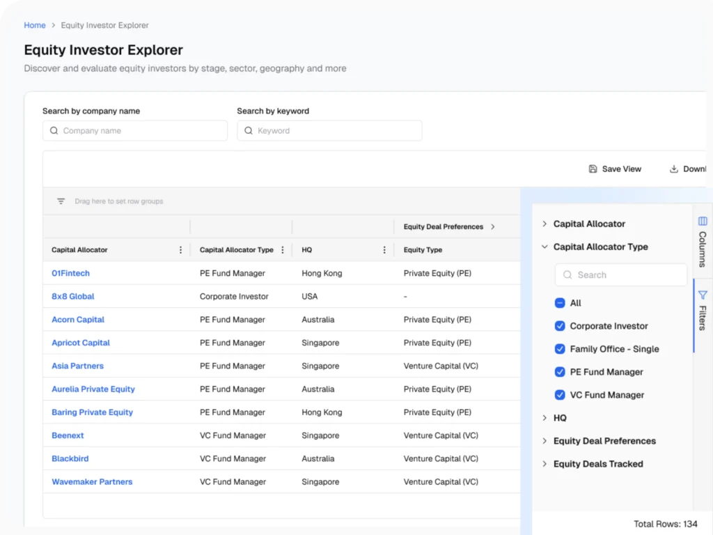 Limited Partners Investor Explorer