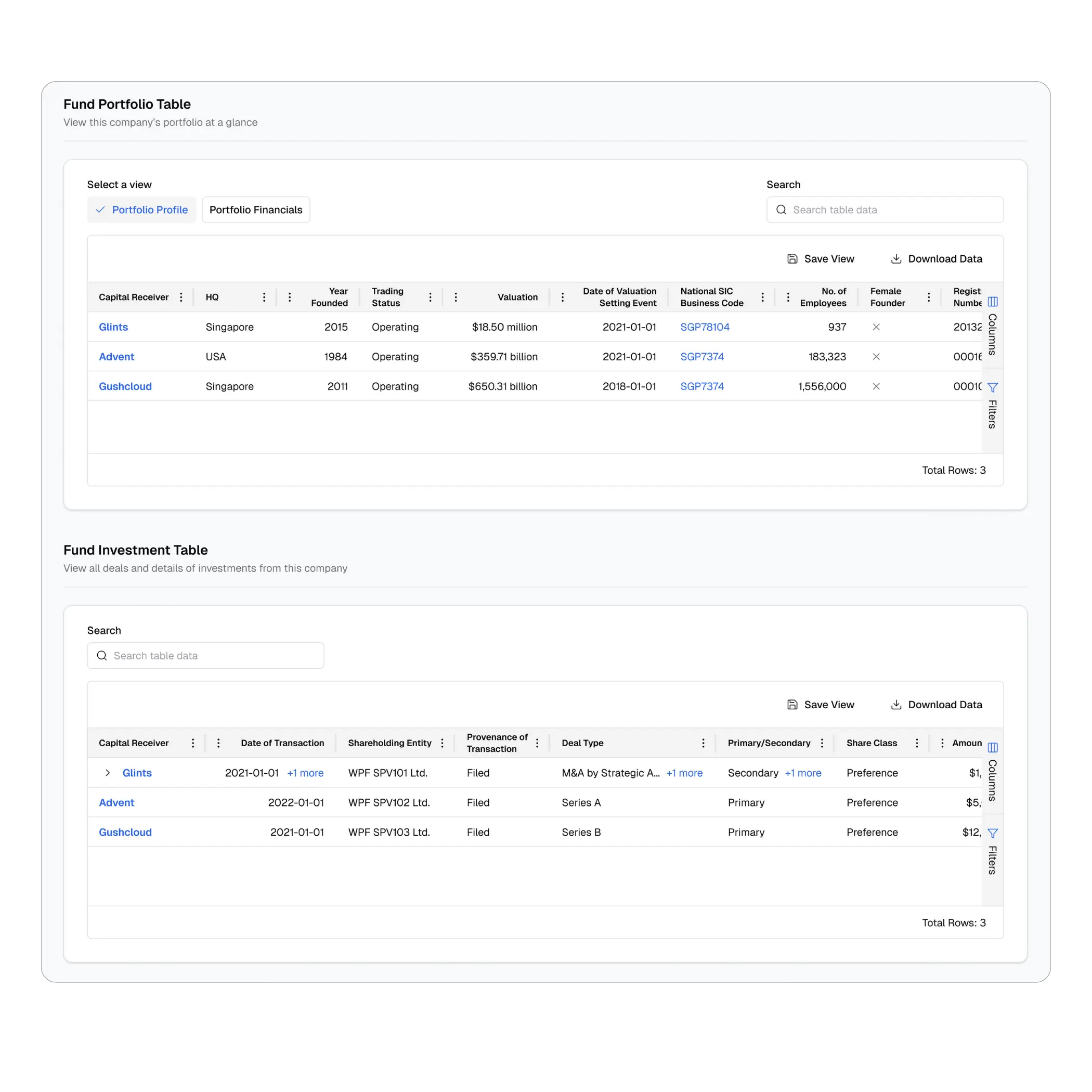 Portfolio & Investments
